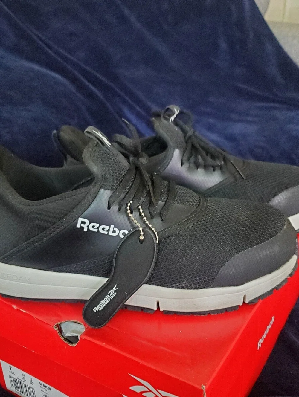 Reebok Fusion Flexweave Work EH Safety Shoes Women Sz 8 R8062